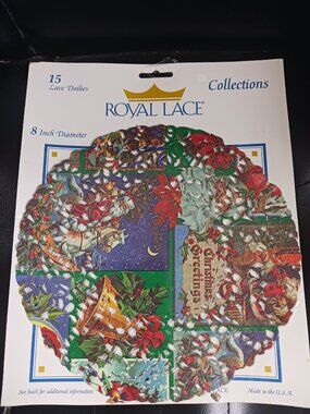 Vintage Royal Lace Collections 15 Lace Doilies 8in Diameter New